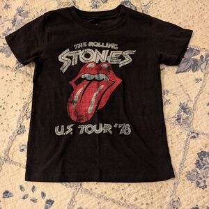 Rolling Stones Black and Red Short Sleeve Tee